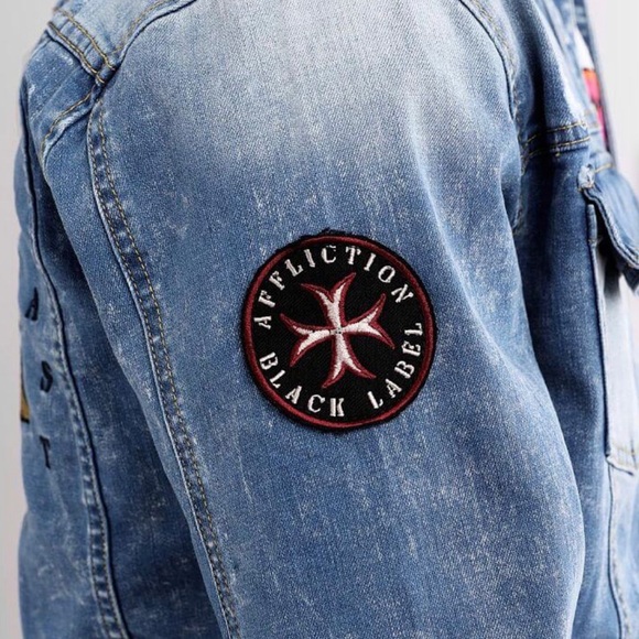Affliction Oath Jean Stretch Jacket. NWT. Size M - Picture 3 of 6